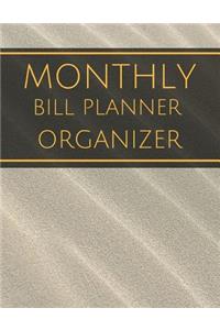 Monthly Bill Planner Organizer