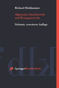 Allgemeines Handels- Und Wertpapierrecht