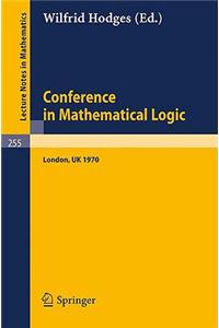 Conference in Mathematical Logic - London '70