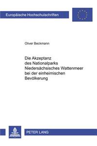 Die Akzeptanz Des Nationalparks Niedersaechsisches Wattenmeer Bei Der Einheimischen Bevoelkerung