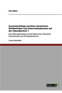 Zusammenhänge zwischen schulischem Wohlbefinden und Unterrichtsabsenzen auf der Sekundarstufe 1