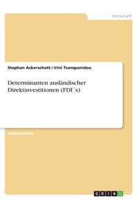 Determinanten ausländischer Direktinvestitionen (FDI´s)