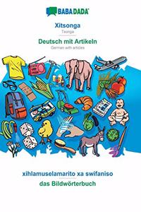 BABADADA, Xitsonga - Deutsch mit Artikeln, xihlamuselamarito xa swifaniso - das Bildwörterbuch: Tsonga - German with articles, visual dictionary