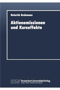 Aktienemissionen Und Kurseffekte