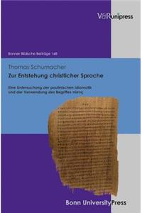 Zur Entstehung christlicher Sprache