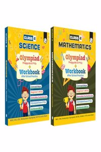 PW Olympiad Plus Workbook For Class 4 Science and Maths Prepguide, PYQs Combo of 2 (Paperback, PW)