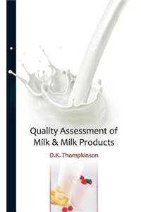 Quality Assessment of Milk & Milk Products