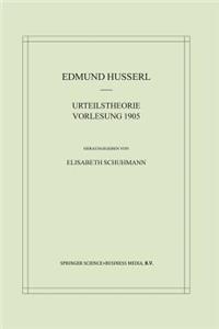 Urteilstheorie Vorlesung 1905