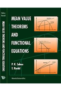Mean Value Theorems and Functional Equations