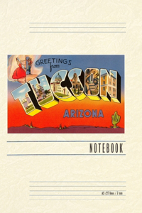 Vintage Lined Notebook Greetings from Tucson