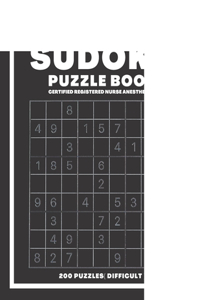 Sudoku Book For Certified Registered Nurse Anesthetist Difficult
