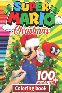 Super mario Christmas Coloring Book