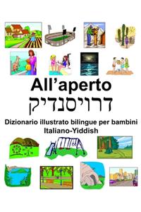 Italiano-Yiddish All'aperto Dizionario illustrato bilingue per bambini