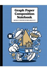 Graph Paper Composition Notebook Quad Rule 5x5 Grid Paper - 150 Sheets (Large, 8.5 x 11
