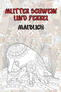 Mutter Schwein und Ferkel - Malbuch