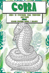 Libro de colorear para personas mayores - Patrones increíbles Mandala y relajante - Animal - Cobra