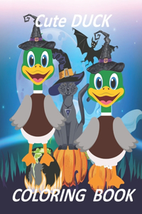 Cute Duck, Coloring Book
