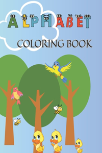 Alphabet coloring and tracing pages