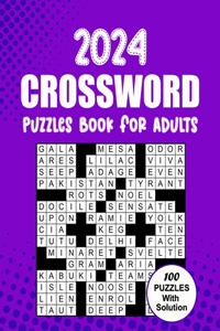 2023 Crossword Puzzles Book for Adults