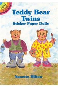 Teddy Bear Twins Sticker Paper Dolls