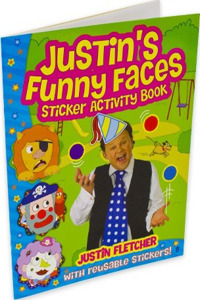 Justin's Funny Faces Sticker Activity Book