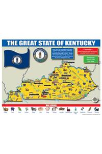 Kentucky State Map for Students - Pack of 30