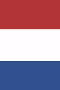 Netherlands Flag Notebook - Dutch Flag Book - Netherlands Travel Journal: Medium College-Ruled Journey Diary, 110 page, Lined, 6x9 (15.2 x 22.9 cm)