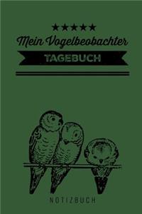 Mein Vogelbeobachter Tagebuch Notizbuch