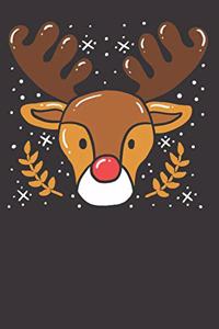 Moose Christmas Notebook
