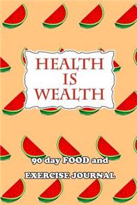 90 Day Food and Exercise Journal