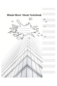 Blank Sheet Music Notebook