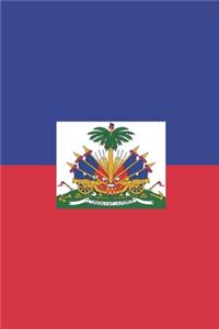 Haiti Travel Journal - Haiti Flag Notebook - Haitian Flag Book: Unruled Blank Journey Diary, 110 page, Lined, 6x9 (15.2 x 22.9 cm)