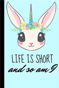 Life Is Short So Am I!: Funny Short Person Friend Gift Book Notepad Notebook Composition and Journal Gratitude Diary Unicorn Gift