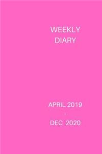 Weekly Diary April 2019-Dec 2020