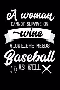 A Woman Cannot Survive On Wine Alone She Needs Baseball As Well