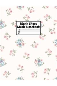 Blank Sheet Music Notebook