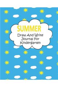 Summer Draw And Write Journal For Kindergarten