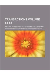 Transactions Volume 63-64