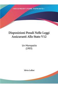 Disposizioni Penali Nelle Leggi Assicuranti Allo Stato V12