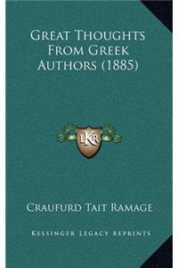 Great Thoughts from Greek Authors (1885)