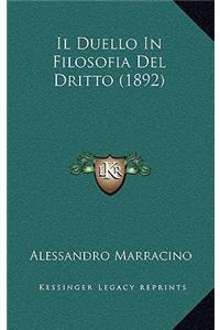 Il Duello In Filosofia Del Dritto (1892)