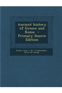 Ancient History of Greece and Rome