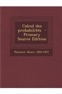 Calcul Des Probabilites