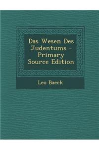 Das Wesen Des Judentums