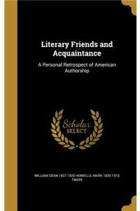 Literary Friends and Acquaintance
