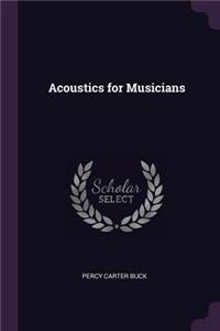 Acoustics for Musicians