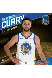 Golden State Warriors Stephen Curry 2021 12x12 Player Wall Calendar
