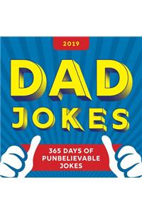 2019 Dad Jokes Boxed Calendar: 365 Days of Punbelievable Jokes