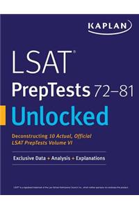 LSAT Preptests 72-81 Unlocked: Exclusive Data + Analysis + Explanations