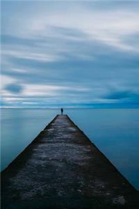 A Weathered Dock at Dusk on a Blue Lake Journal